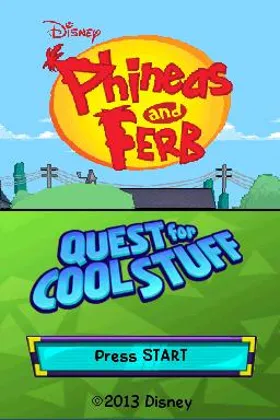 Phineas and Ferb - Quest for Cool Stuff (USA) screen shot title